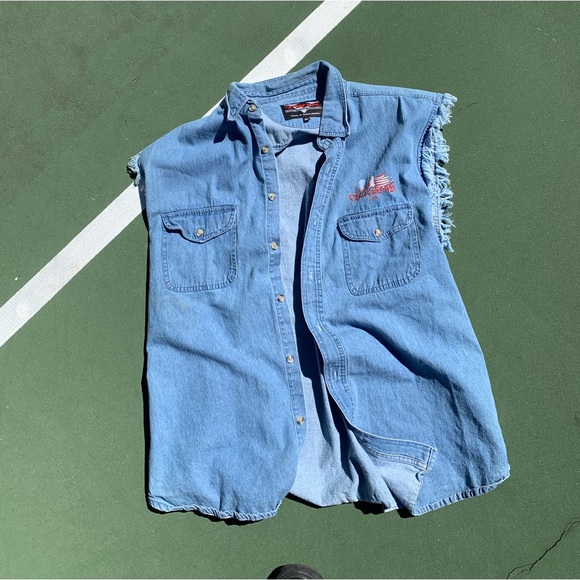 Biker jean jacket - Picture 2 of 2